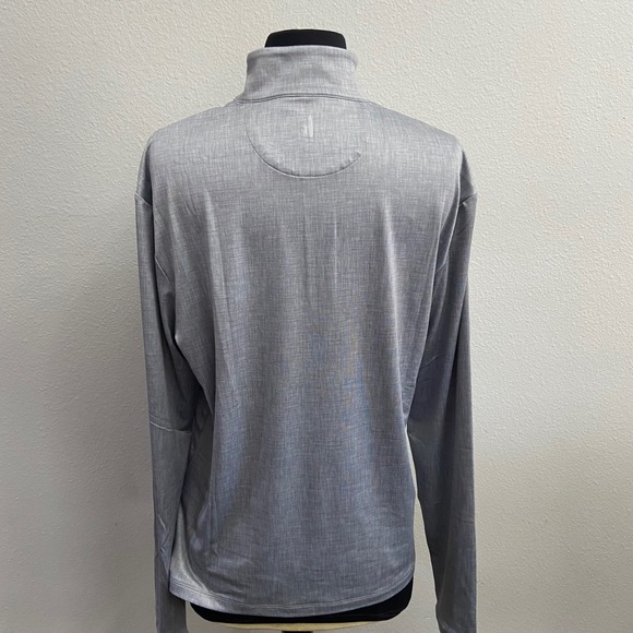 Johnnie O Men's Small Performance Quarter Zip Pullover Grey New Lightweight - Picture 9 of 9